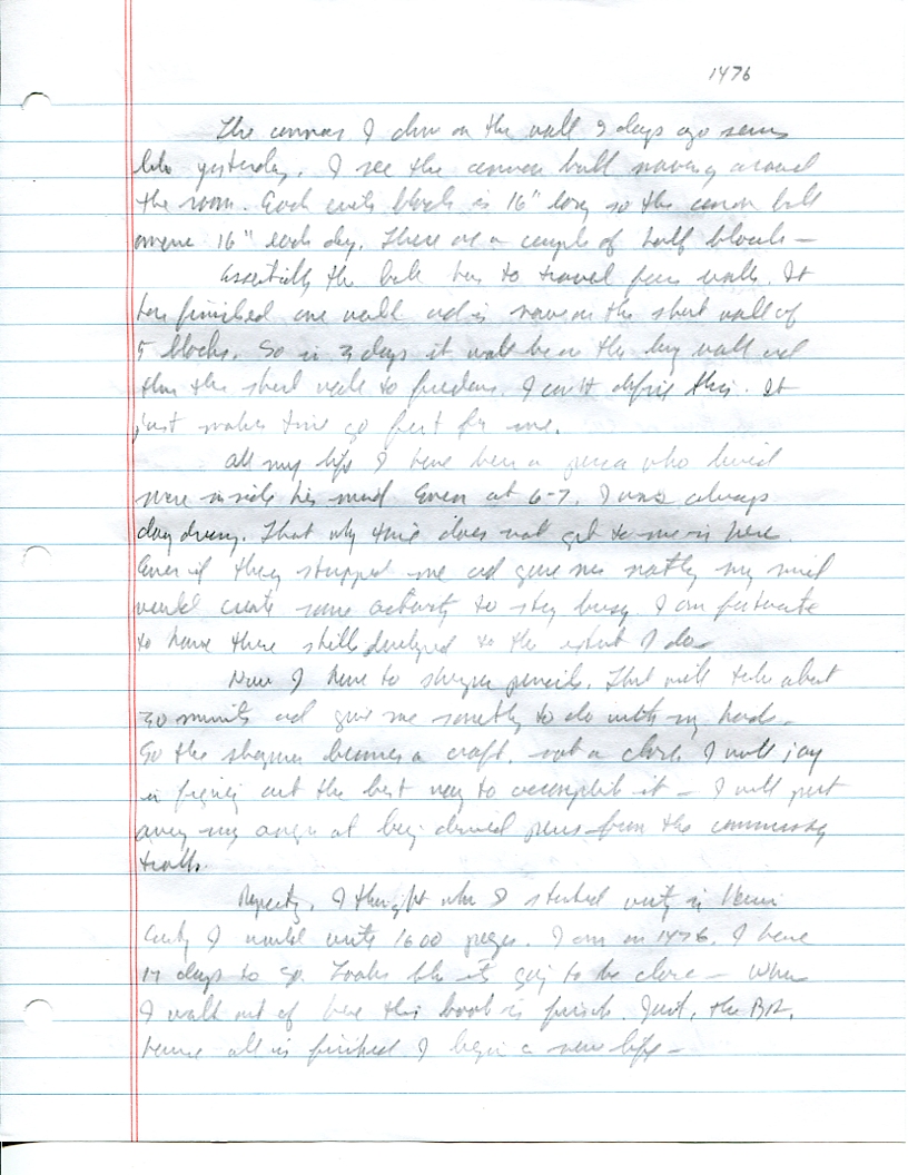 Dr John WorldPeace 2008 Prison Journal